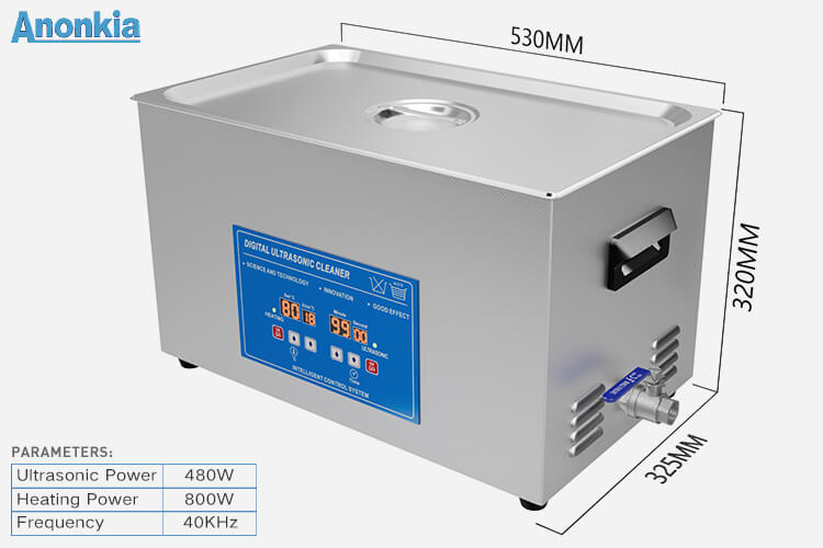 20L Benchtop Ultrasonic Cleaner with heater