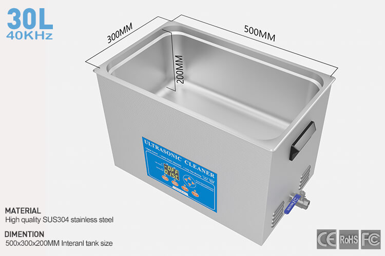 30L Ultrasonic Parts Cleaner