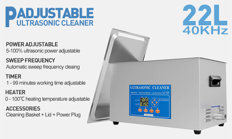 20 Litre Ultrasonic Cleaner Adjustable Power