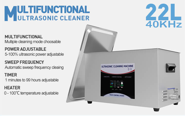 20L Multifunctional Ultrasonic Cleaner Degas Sweep Frequency