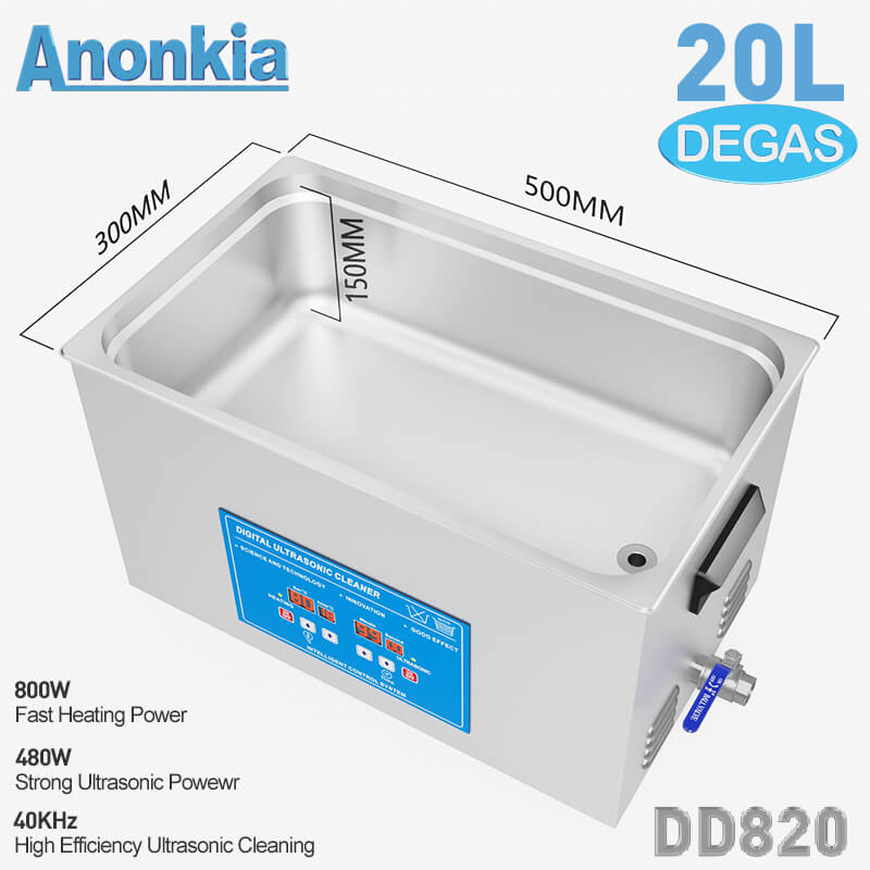 30L Sweep Frequency Ultrasonic Bath Cleaner with Heater - Anonkia